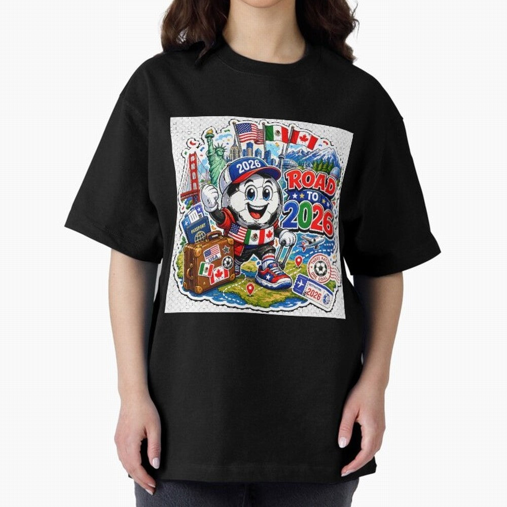 Road to 2026 Football Travel Classic T-Shirt Represent the Passion of the FIFA World Cup 2026 Group Stage Journey through Haaland and Mbappe Highlights, England and Germany Pride, Champion Mindset, Group Stage Buzz, Knockout Tension and Passionate