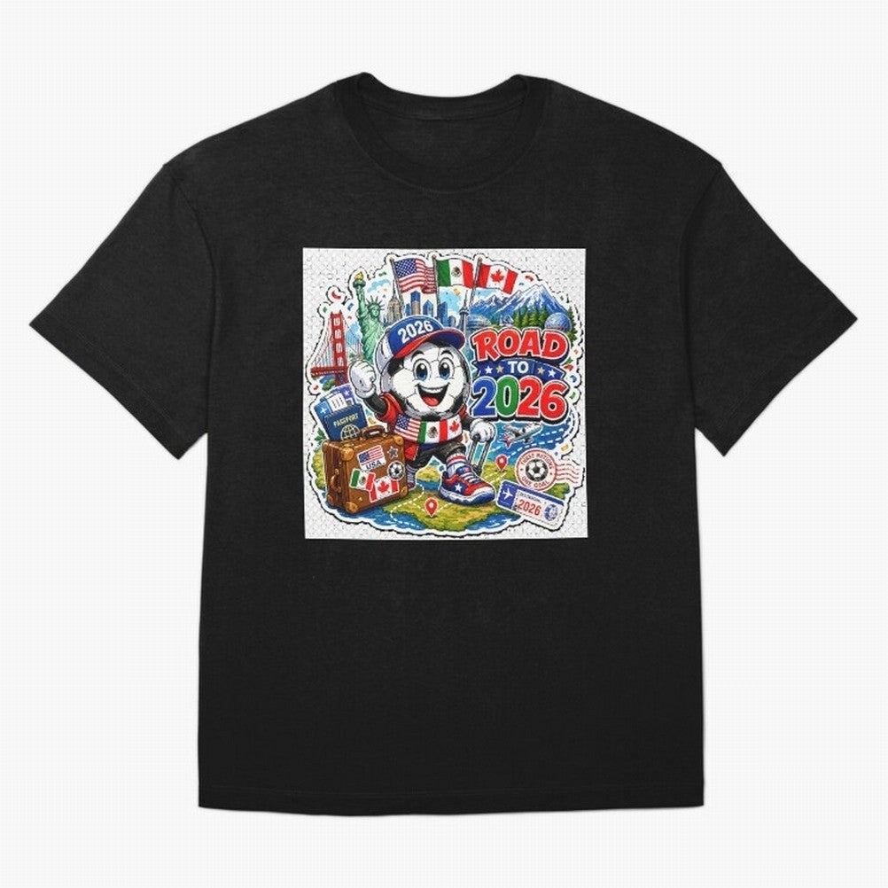 Road to 2026 Football Travel Classic T-Shirt Represent the Passion of the FIFA World Cup 2026 Group Stage Journey through Haaland and Mbappe Highlights, England and Germany Pride, Champion Mindset, Group Stage Buzz, Knockout Tension and Passionate