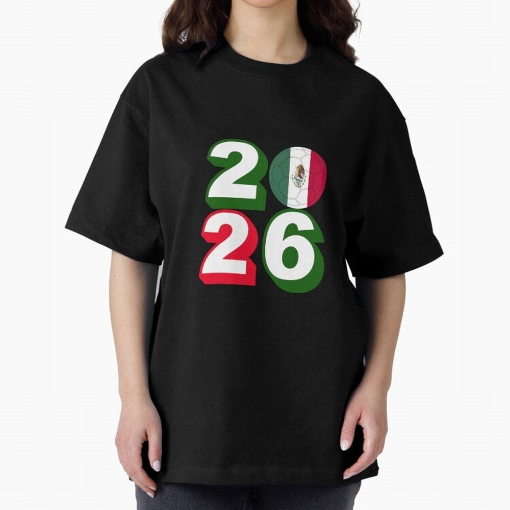 Mexico 2026 Soccer Ball Classic T-Shirt Turn Every Weekend Toward FIFA World Cup 2026 USA Canada Mexico Connected to Haaland and Mbappe, Brazil, Portugal and Argentina Energy, Sports Nostalgia, International Competition, Famous Players and