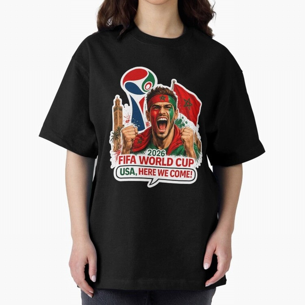 Morocco 2026 World Cup Fan Classic T-Shirt Join Supporters Worldwide for the FIFA World Cup 2026 Journey through CR7 Highlights, England Pride, Stadium Chants, National Pride, Trophy Dreams and Unforgettable Football Memories; Made for Die Hard