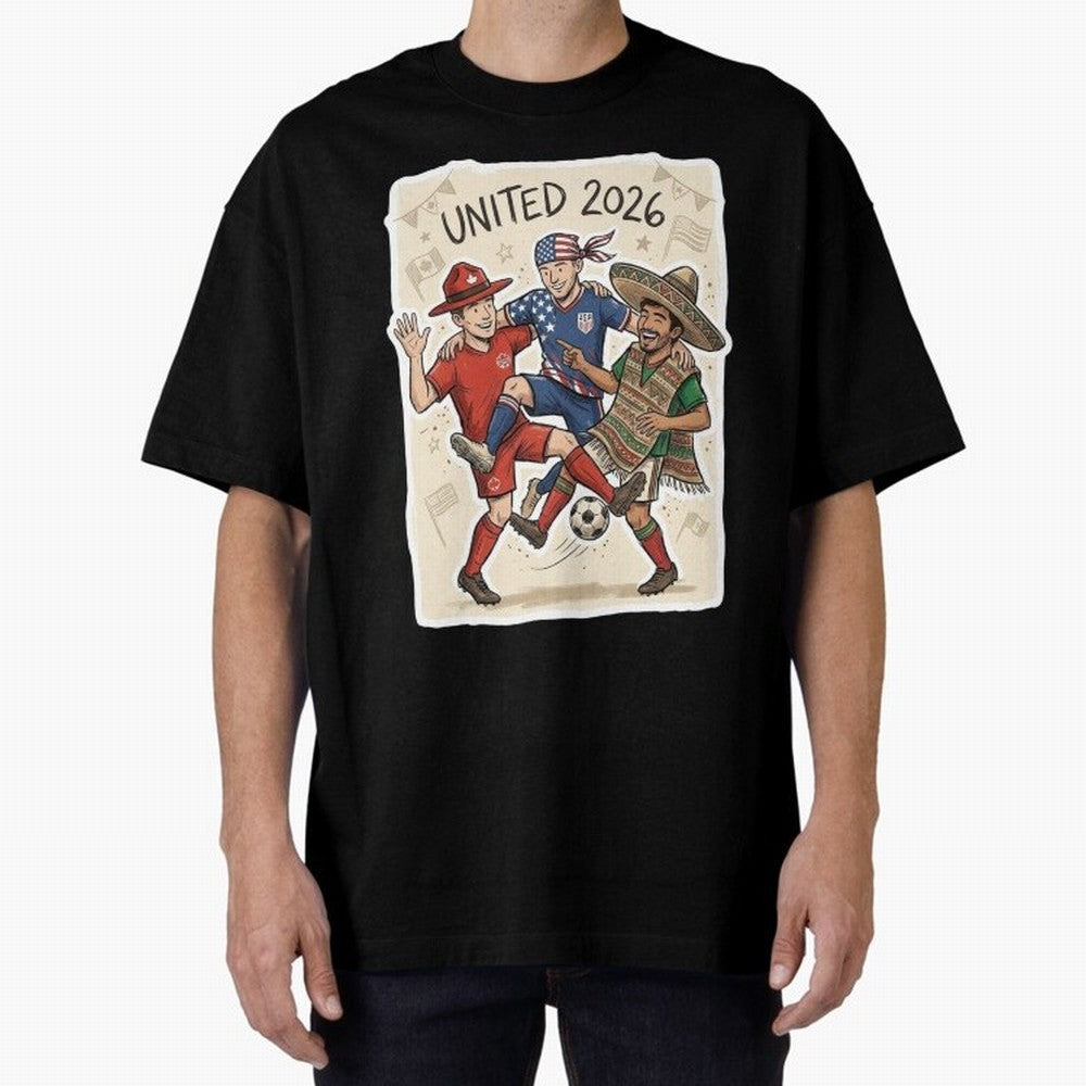 USA Canada Mexico Football Fans Classic T-Shirt Bring Match Day Fire to FIFA World Cup 2026 USA Canada Mexico Celebrating Haaland and Mbappe, Portugal, Spain and Germany Energy, Football Passion, Legendary Performances, Festival Vibes and Supporter