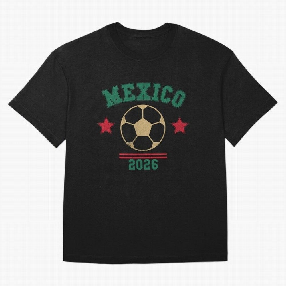 Mexico Soccer Fan 2026 Jersey Style Design Classic T-Shirt Celebrate the Next Chapter of FIFA World Cup 2026 for Fans of Haaland and France and Portugal, Bringing Retro Football Energy, Iconic Rivalries, Trophy Chase Drama and Stadium Atmosphere;