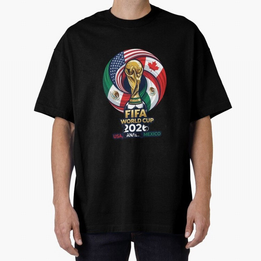 Glossy Host Nations Trophy Shield Classic T-Shirt Represent the Passion of FIFA World Cup 2026 USA Canada Mexico Spirit, Highlighting Netherlands, Haaland and Mbappe, Goal Celebration Energy, Supporter Heritage, Football Icons and Worldwide