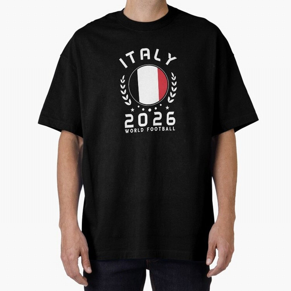 World Cup 2026 Italy Football Fan Italian Supporter T-Shirt_88563599 Classic T-Shirt Bring Match Day Fire to FIFA World Cup 2026 Group Stage Spirit, Highlighting England and Germany, Messi and Cristiano Ronaldo, Retro Football Energy, Iconic