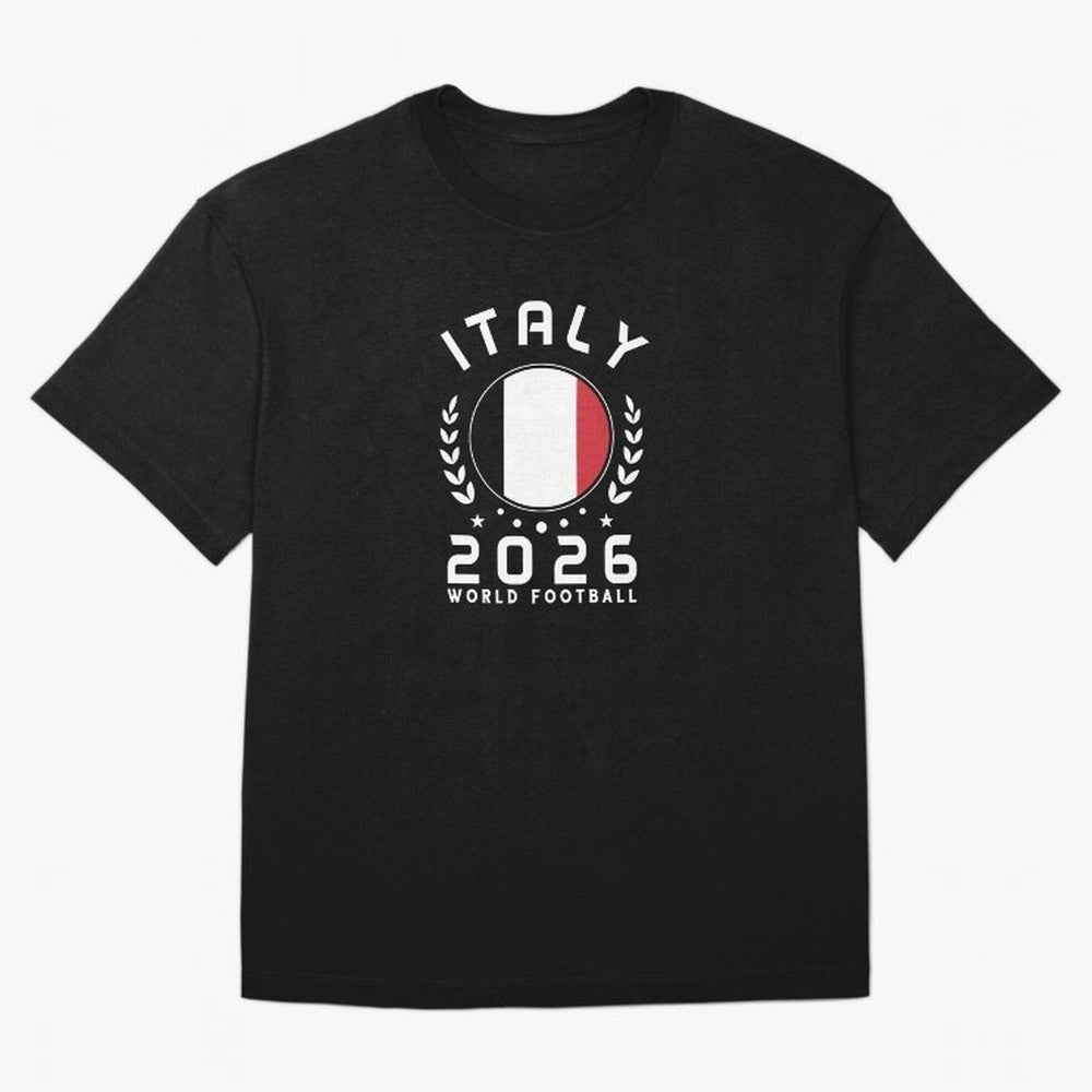 World Cup 2026 Italy Football Fan Italian Supporter T-Shirt_88563599 Classic T-Shirt Bring Match Day Fire to FIFA World Cup 2026 Group Stage Spirit, Highlighting England and Germany, Messi and Cristiano Ronaldo, Retro Football Energy, Iconic