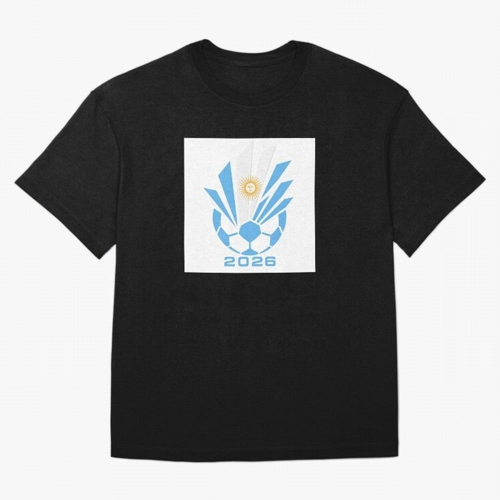 Argentina Soccer 2026 Sun Burst Emblem Classic T-Shirt Show Up for the Glory of Match Day Hype around FIFA World Cup 2026 USA Canada Mexico, Messi, Neymar and Mbappe, Portugal, Spain and Germany, Sports Nostalgia, International Competition, Famous