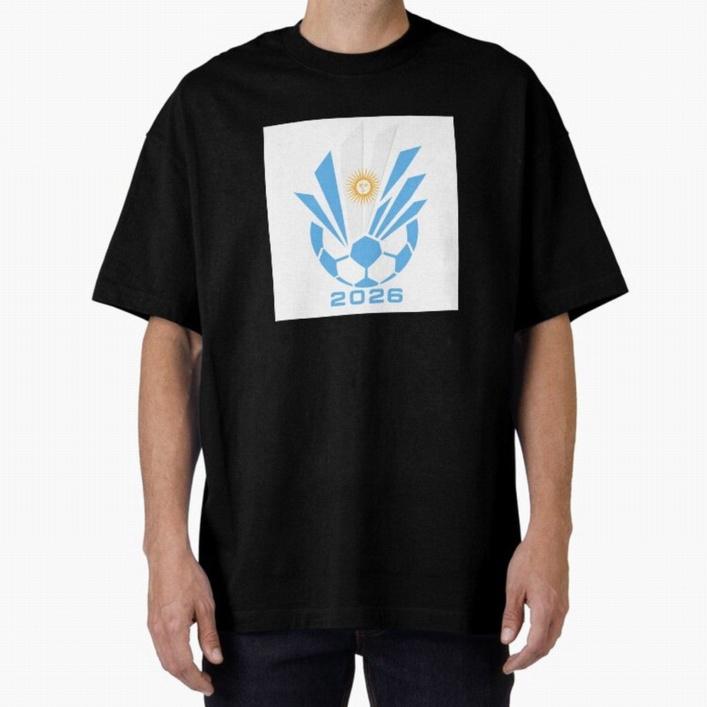Argentina Soccer 2026 Sun Burst Emblem Classic T-Shirt Show Up for the Glory of Match Day Hype around FIFA World Cup 2026 USA Canada Mexico, Messi, Neymar and Mbappe, Portugal, Spain and Germany, Sports Nostalgia, International Competition, Famous