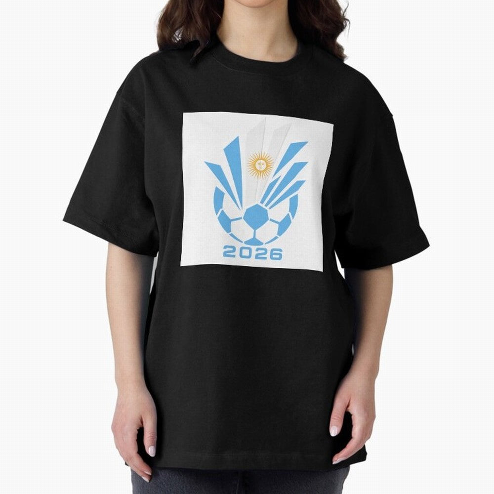 Argentina Soccer 2026 Sun Burst Emblem Classic T-Shirt Show Up for the Glory of Match Day Hype around FIFA World Cup 2026 USA Canada Mexico, Messi, Neymar and Mbappe, Portugal, Spain and Germany, Sports Nostalgia, International Competition, Famous