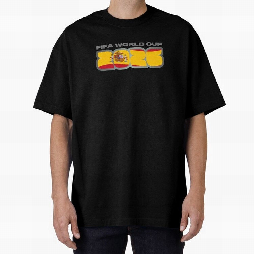 Spain 2026 La Furia Roja Football Fan Classic T-Shirt Remember FIFA World Cup 2026 USA Canada Mexico Spirit, Celebrating Netherlands, Neymar, Haaland and Cristiano Ronaldo, Vintage Soccer Flavor, Modern Football Stars, National Flags and Final
