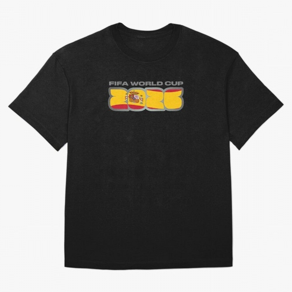 Spain 2026 La Furia Roja Football Fan Classic T-Shirt Remember FIFA World Cup 2026 USA Canada Mexico Spirit, Celebrating Netherlands, Neymar, Haaland and Cristiano Ronaldo, Vintage Soccer Flavor, Modern Football Stars, National Flags and Final