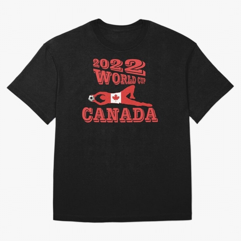 CANADA, Qatar World Cup 2022 Classic T-Shirt Carry FIFA World Cup 2026 USA Canada Mexico for Fans of Messi and Spain, Bringing Stadium Memories, Football Loyalty, International Chants and Championship Tradition; Made for Collectors Who Enjoy Iconic