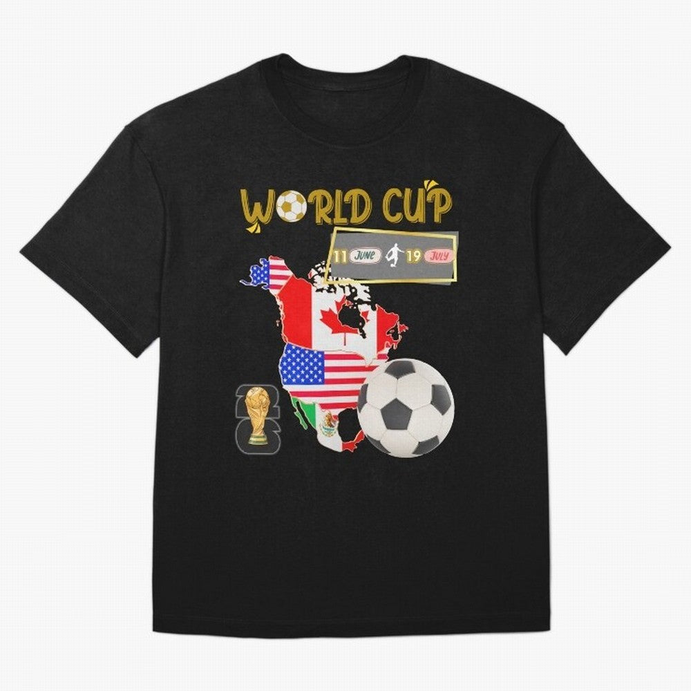 World Cup 2026 North America USA Canada Mexico Soccer Fan Classic T-Shirt Celebrate the Road through Match Day Hype around FIFA World Cup 2026 USA Canada Mexico, Haaland and Mbappe, France, Vintage Soccer Flavor, Modern Football Stars, National