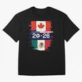 Glitched United 2026 - North America Emblem Cup Classic T-Shirt Feel the Heartbeat of Match Day Hype around FIFA World Cup 2026 Group Stage, CR7 and Messi, Portugal, Spain and Germany, Retro Football Energy, Iconic Rivalries, Trophy Chase Drama and