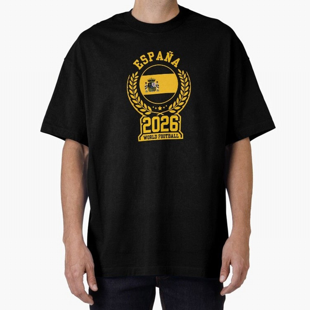 Spain World Football 2026 T-Shirt_87604013 Classic T-Shirt Stand with Global Football Passion for FIFA World Cup 2026 Group Stage, Celebrating Cristiano Ronaldo, Portugal, Championship Spirit, Famous Goals, Roaring Crowds and International Football