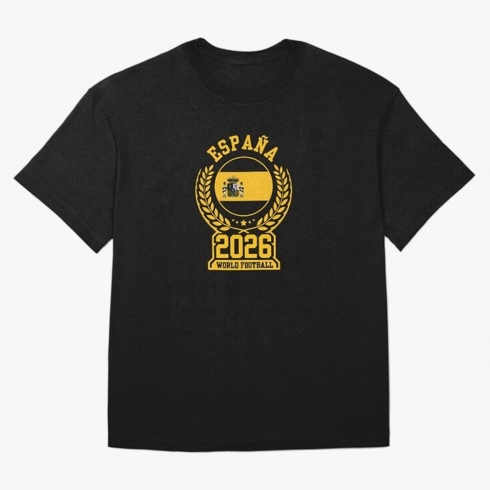 Spain World Football 2026 T-Shirt_87604013 Classic T-Shirt Stand with Global Football Passion for FIFA World Cup 2026 Group Stage, Celebrating Cristiano Ronaldo, Portugal, Championship Spirit, Famous Goals, Roaring Crowds and International Football