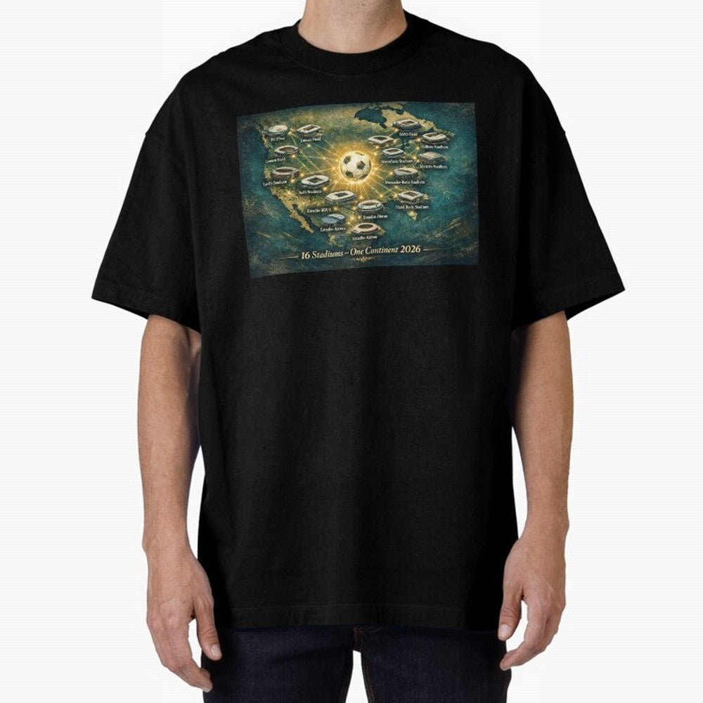 2026 Stadiums Across North America World Cup Classic T-Shirt Cheer through Every Moment of FIFA World Cup 2026 Spirit, with England, Messi and Cristiano Ronaldo, Champion Mindset, Group Stage Buzz, Knockout Tension and Passionate Fan Culture; Great