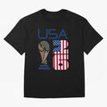 USA 2026 Soccer World Cup Trophy American Flag Design Classic T-Shirt Show Fan Pride Across FIFA World Cup 2026 for Fans of Haaland and Argentina, Bringing Supporter Pride, Iconic Celebrations, Legendary Names and Global Match Day Energy; Made for