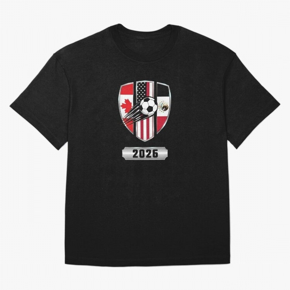 North United America Shield 2026 Cup T-Shirt_82794382 Classic T-Shirt Keep the Legacy of Global Football Passion for FIFA World Cup 2026, Centered on Haaland, England and Germany, Supporter Pride, Iconic Celebrations, Legendary Names and Global