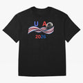 USA 2026 Soccer Ball With Waving Flag - United States Football Team Support? Classic T-Shirt Celebrate the FIFA World Cup 2026 Group Stage Journey through Cristiano Ronaldo Highlights, Argentina, France and Brazil Pride, Football Festival
