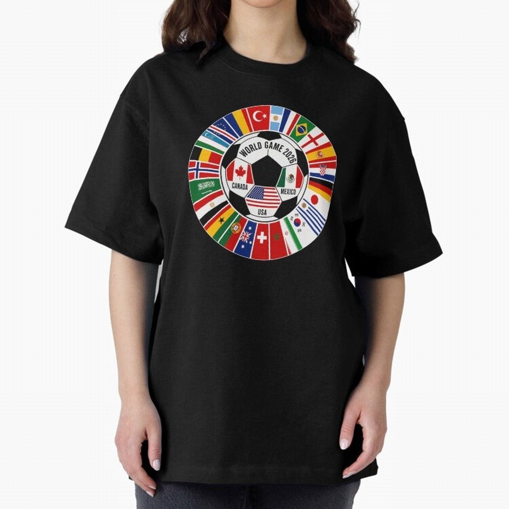 2026 Soccer Cup, Football World Tournament Classic T-Shirt Support the Legends of FIFA World Cup 2026 USA Canada Mexico Spirit, Inspired by Brazil, Portugal and Argentina, Messi, Neymar and Mbappe, Goal Celebration Energy, Supporter Heritage,