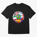 Soccer with various flags Classic T-Shirt Show Up for the Glory of FIFA World Cup 2026 for Fans of CR7 and France, Bringing Worldwide Fan Energy, Dramatic Goals, Stadium Lights and Championship Celebrations; Made for Die Hard Supporters, Soccer