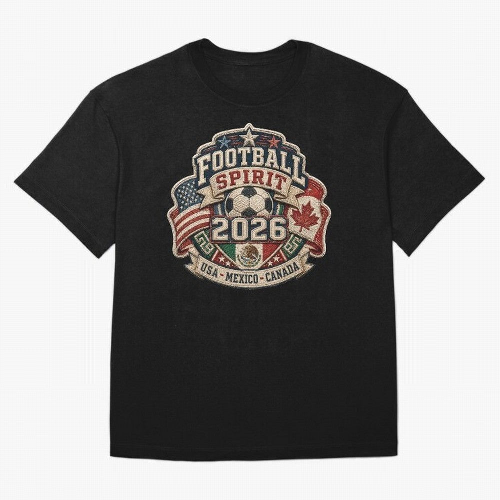 Football 2026 USA Mexico Canada Soccer Championship Fan Art Classic T-Shirt Capture Stadium Memories from Match Day Hype around FIFA World Cup 2026 USA Canada Mexico, Messi, Argentina and Brazil, Match Day Excitement, Supporter Culture, Golden