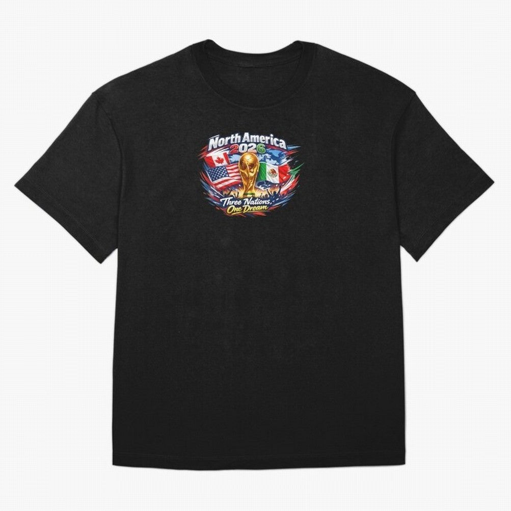 2026 Football Fan Design - North America - Three Nations One Dream Classic T-Shirt Support Your Favorite Stars during FIFA World Cup 2026 Spirit, with Netherlands, Cristiano Ronaldo, Sports Nostalgia, International Competition, Famous Players and