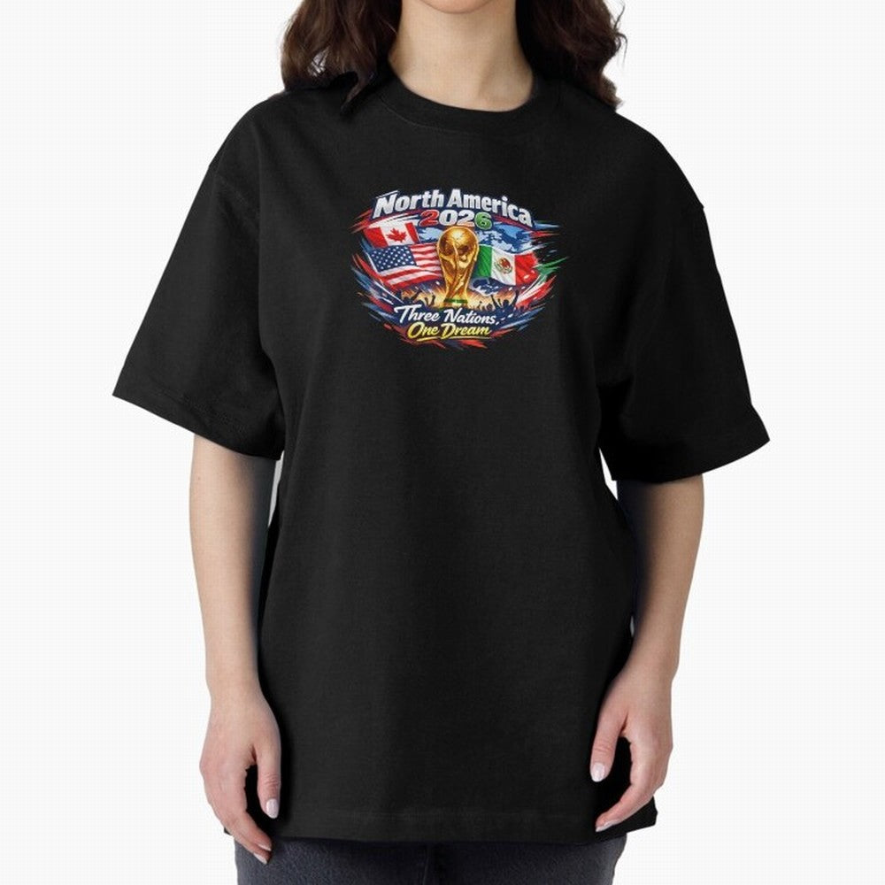 2026 Football Fan Design - North America - Three Nations One Dream Classic T-Shirt Support Your Favorite Stars during FIFA World Cup 2026 Spirit, with Netherlands, Cristiano Ronaldo, Sports Nostalgia, International Competition, Famous Players and