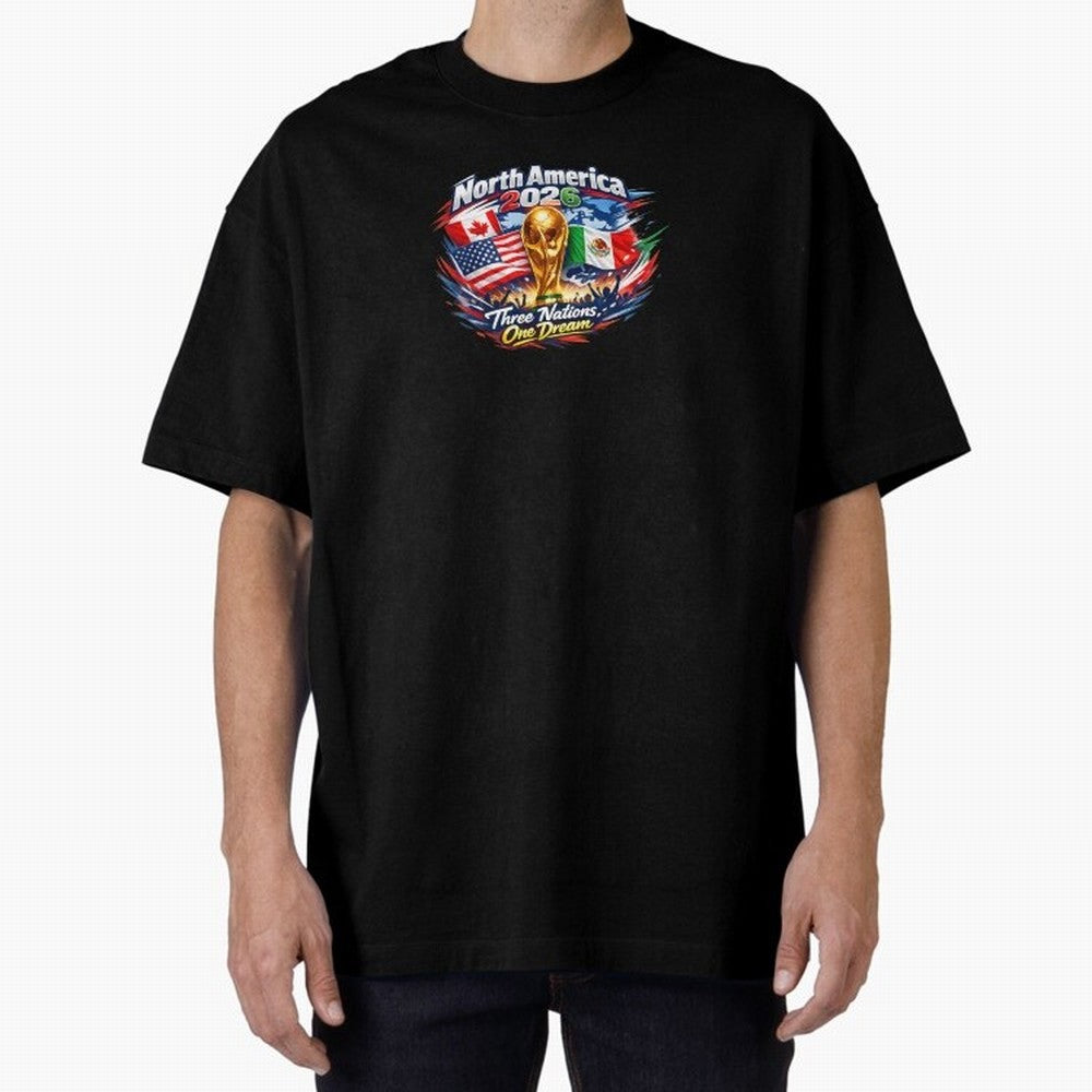 2026 Football Fan Design - North America - Three Nations One Dream Classic T-Shirt Support Your Favorite Stars during FIFA World Cup 2026 Spirit, with Netherlands, Cristiano Ronaldo, Sports Nostalgia, International Competition, Famous Players and