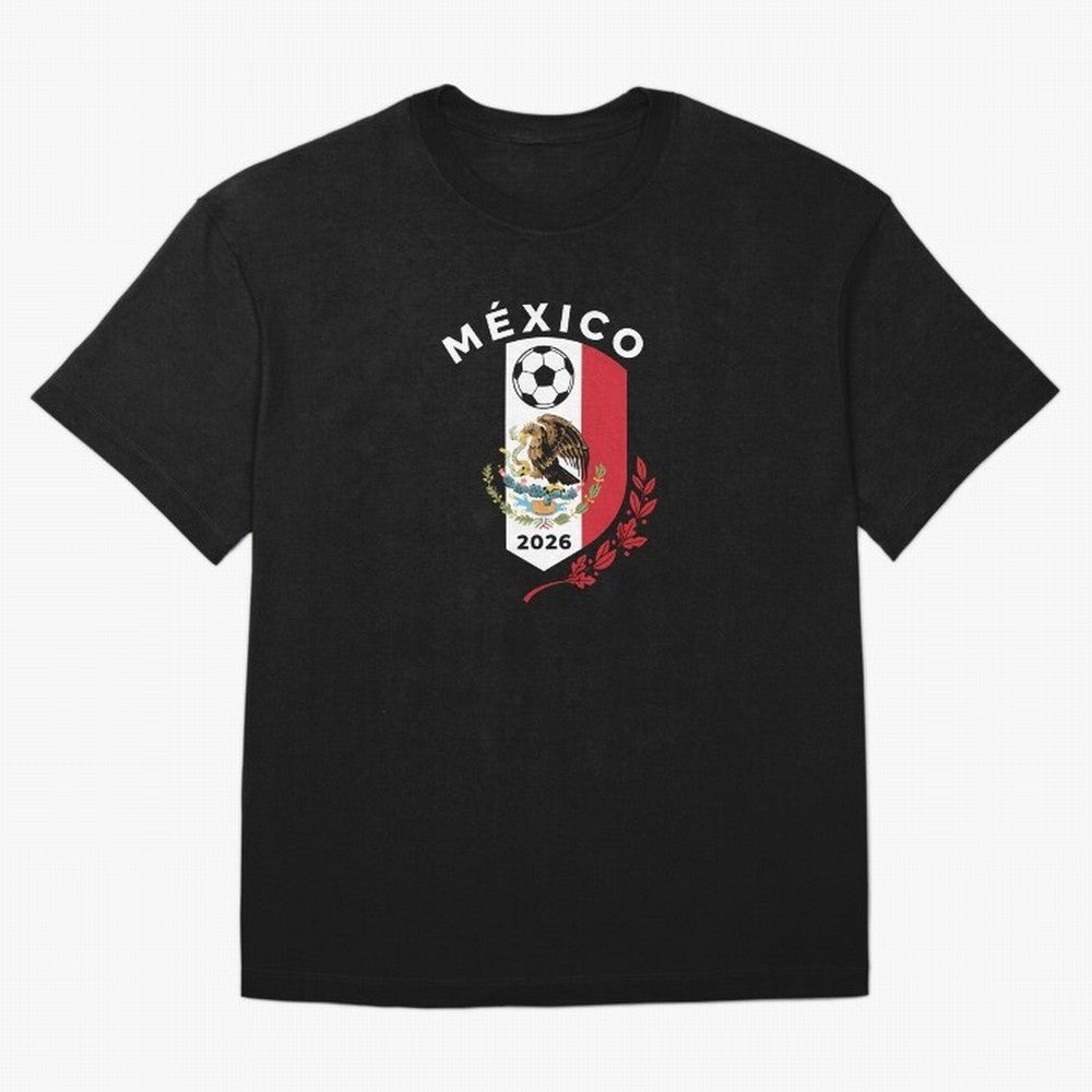 Mexico Emblem World Cup Soccer 2026 Football Crew T-Shirt_83050167 Classic T-Shirt Follow the Road to FIFA World Cup 2026 USA Canada Mexico Spirit, Built around Argentina, Neymar, Global Supporter Spirit, Legendary Goals, National Colors and