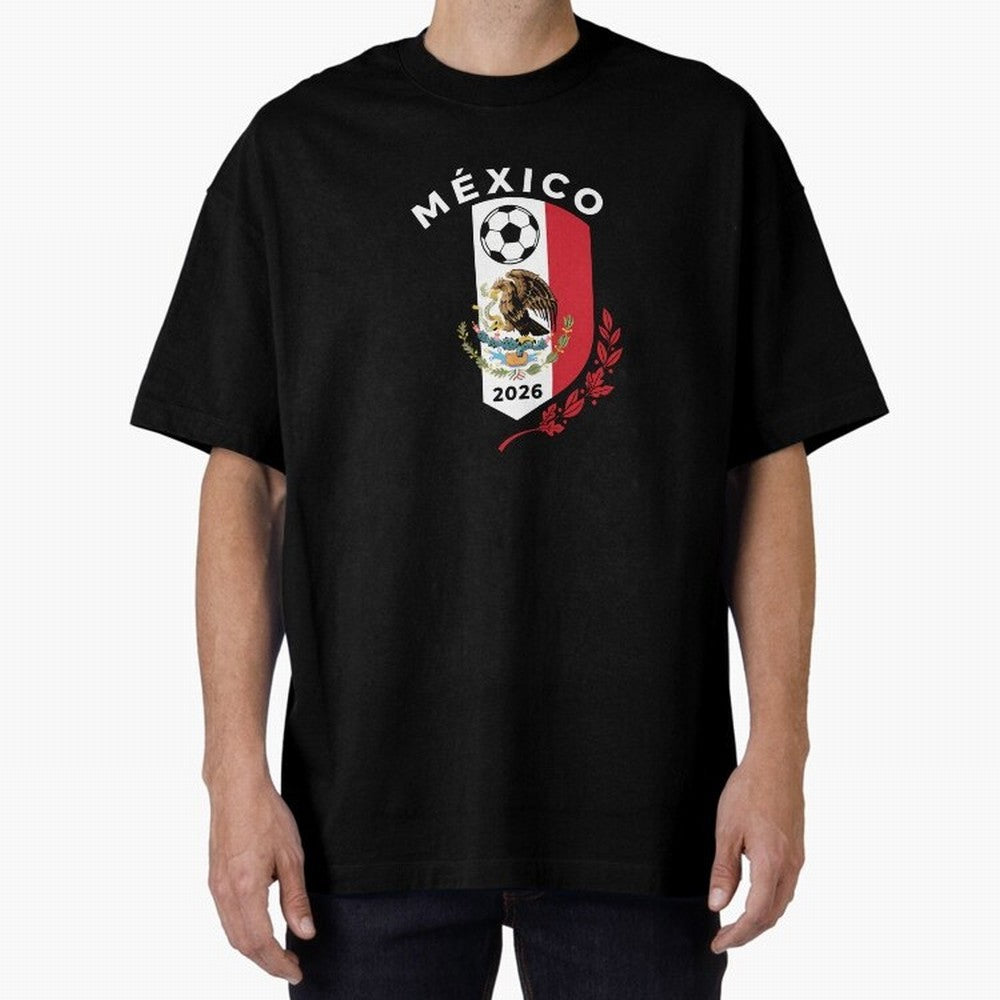 Mexico Emblem World Cup Soccer 2026 Football Crew T-Shirt_83050167 Classic T-Shirt Build the FIFA World Cup 2026 Journey through Messi, Neymar and Mbappe Highlights, England and Germany Pride, Match Day Excitement, Supporter Culture, Golden Goals