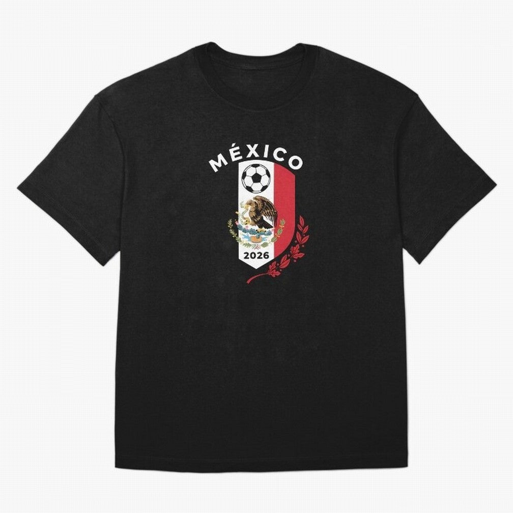 Mexico Emblem World Cup Soccer 2026 Football Crew T-Shirt_83050167 Classic T-Shirt Build the FIFA World Cup 2026 Journey through Messi, Neymar and Mbappe Highlights, England and Germany Pride, Match Day Excitement, Supporter Culture, Golden Goals