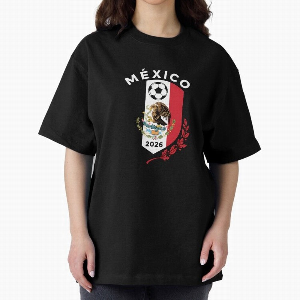 Mexico Emblem World Cup Soccer 2026 Football Crew T-Shirt_83050167 Classic T-Shirt Build the FIFA World Cup 2026 Journey through Messi, Neymar and Mbappe Highlights, England and Germany Pride, Match Day Excitement, Supporter Culture, Golden Goals