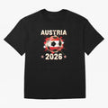 World Cup 2026 Austria Soccer Ball North America - Austrian Fan Gift T-Shirt_85028223 Classic T-Shirt Bring Global Tournament Vibes to Global Football Passion for FIFA World Cup 2026 Group Stage, Celebrating Messi and Cristiano Ronaldo, Portugal,