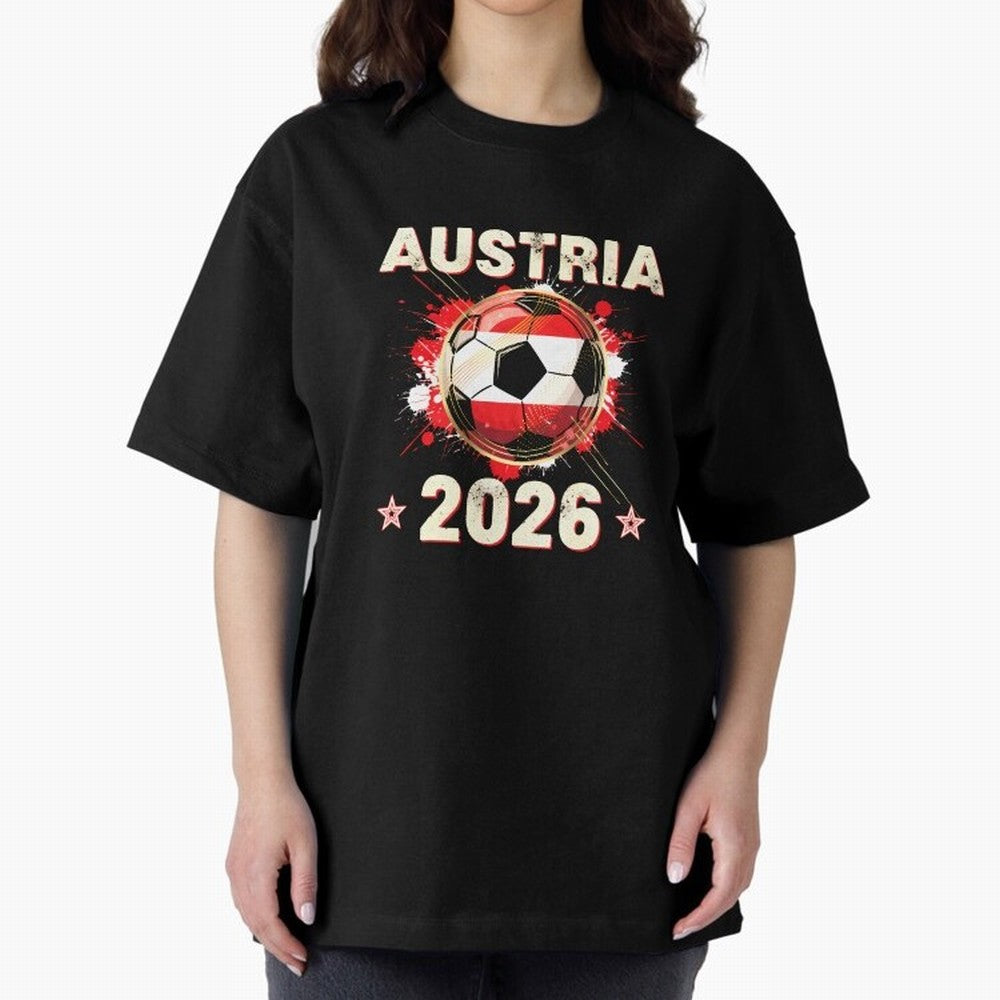World Cup 2026 Austria Soccer Ball North America - Austrian Fan Gift T-Shirt_85028223 Classic T-Shirt Bring Global Tournament Vibes to Global Football Passion for FIFA World Cup 2026 Group Stage, Celebrating Messi and Cristiano Ronaldo, Portugal,