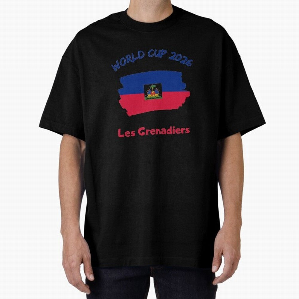 Haiti Football Fan Haitian Soccer Supporter National Team Pride Caribbean 2026 T-Shirt_90544900 Classic T-Shirt Carry the Colors and Pride of FIFA World Cup 2026 USA Canada Mexico Spirit, Featuring Argentina and Brazil, Mbappe and Neymar, Classic