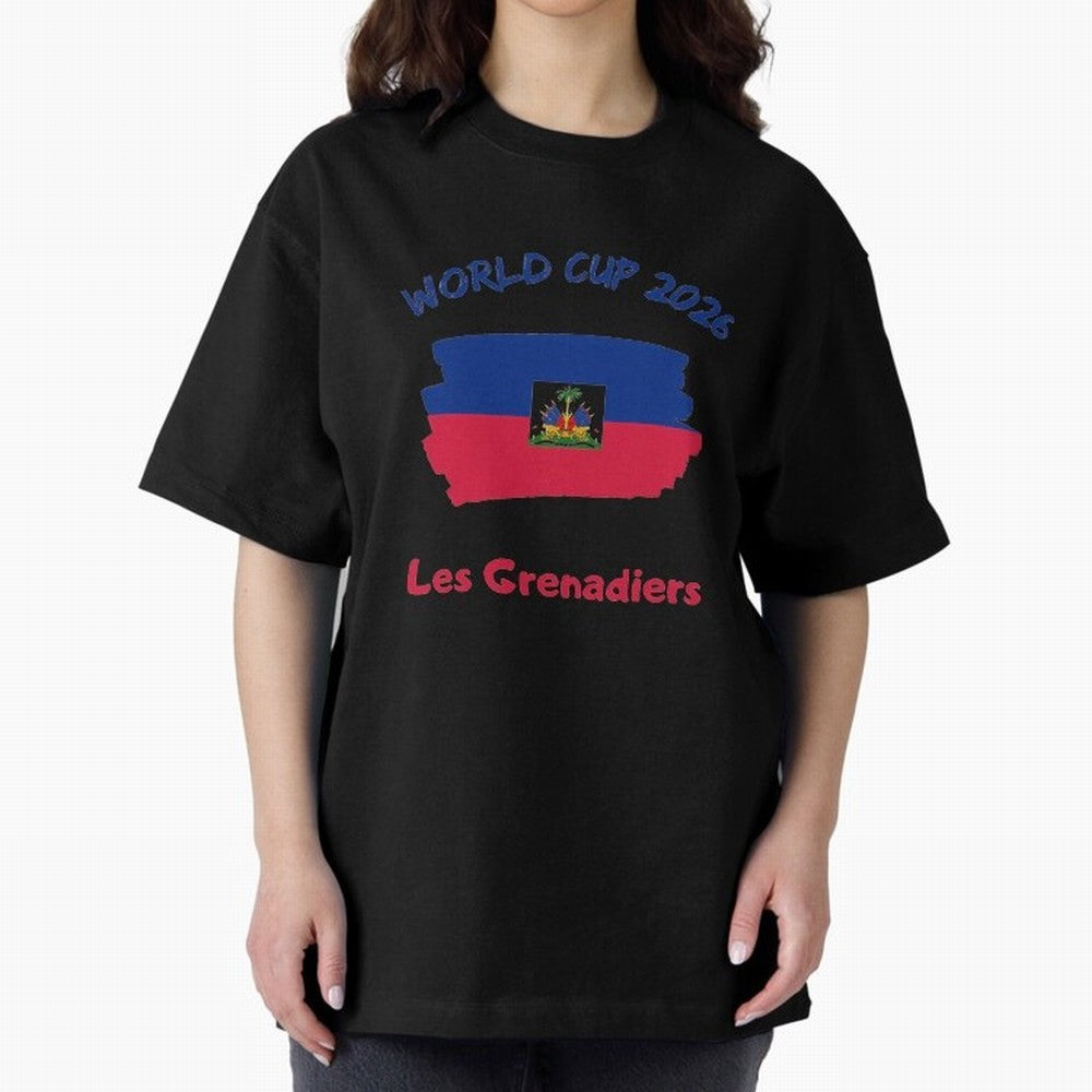 Haiti Football Fan Haitian Soccer Supporter National Team Pride Caribbean 2026 T-Shirt_90544900 Classic T-Shirt Carry the Colors and Pride of FIFA World Cup 2026 USA Canada Mexico Spirit, Featuring Argentina and Brazil, Mbappe and Neymar, Classic