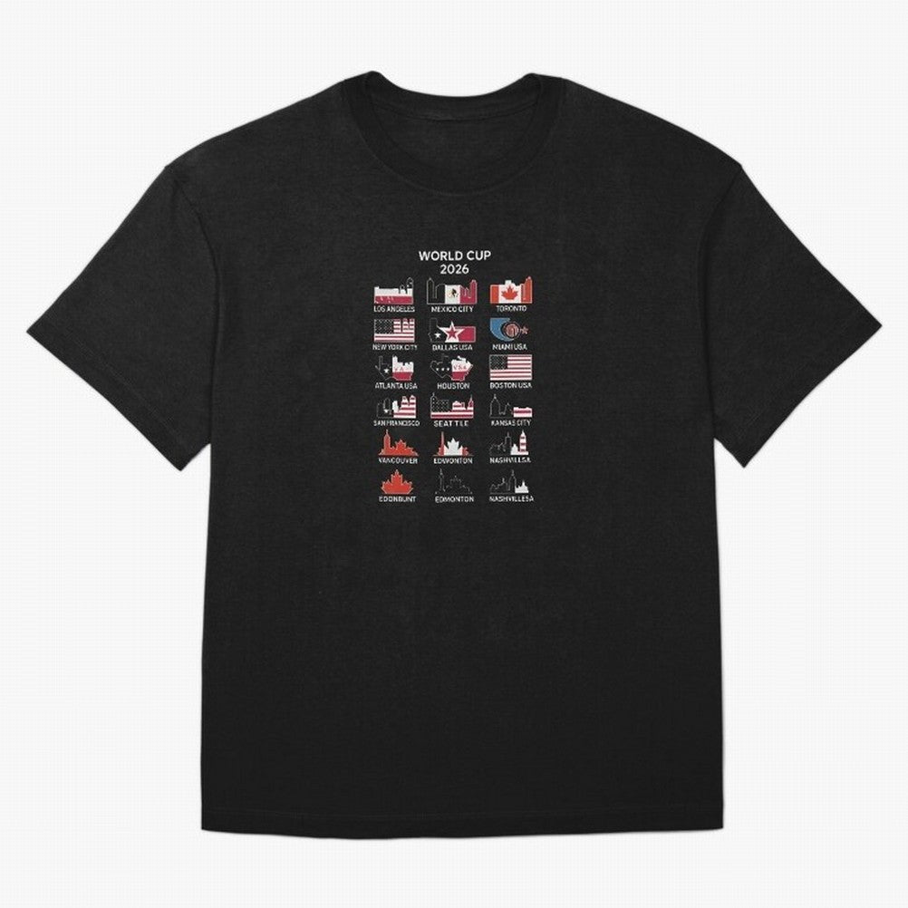 World Cup 2026 Host Cities T-Shirt_84292126 Classic T-Shirt Stand Proud for Match Day Hype around FIFA World Cup 2026, Messi and Cristiano Ronaldo, Portugal, Spain and Germany, Goal Celebration Energy, Supporter Heritage, Football Icons and