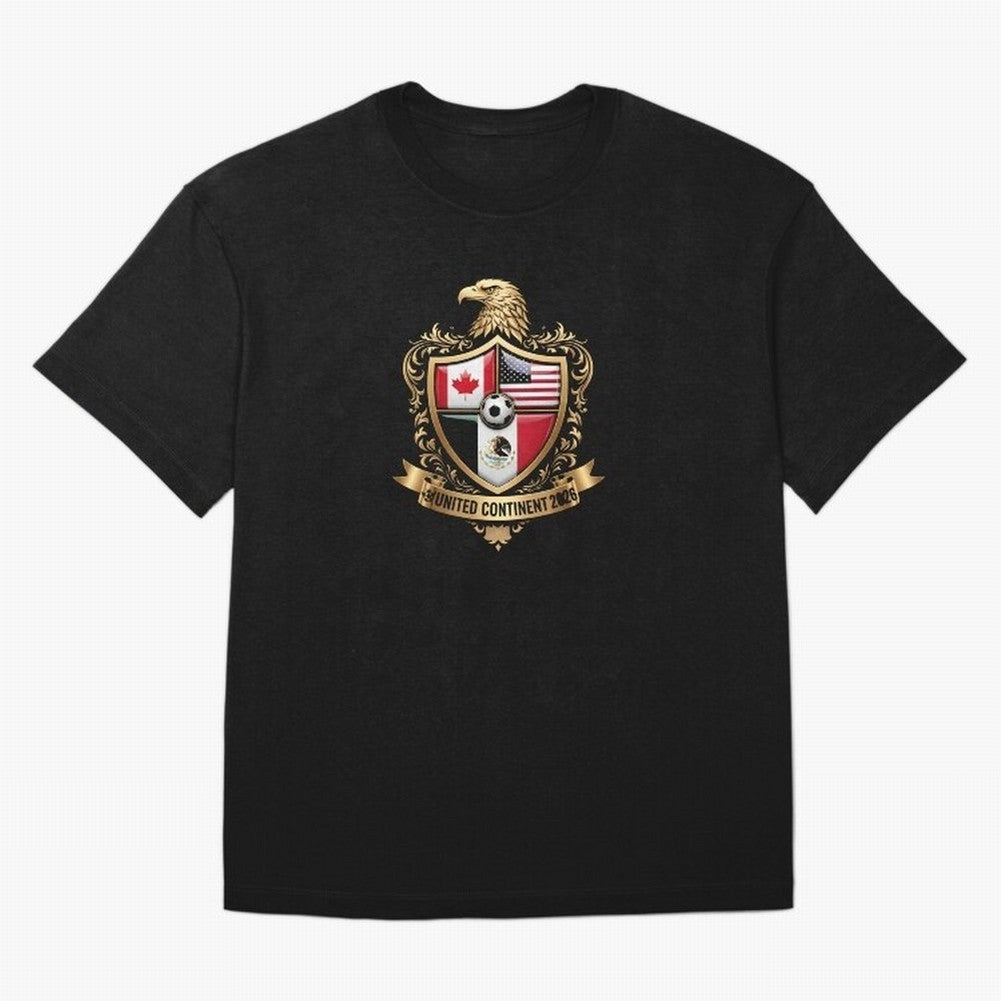 Golden Continental Eagle Soccer World Cup Crest 2026 T-Shirt_83050983 Classic T-Shirt Make Your Look Match FIFA World Cup 2026 Filled with Messi, Neymar and Mbappe, England, France and Netherlands Energy, Stadium Chants, National Pride, Trophy