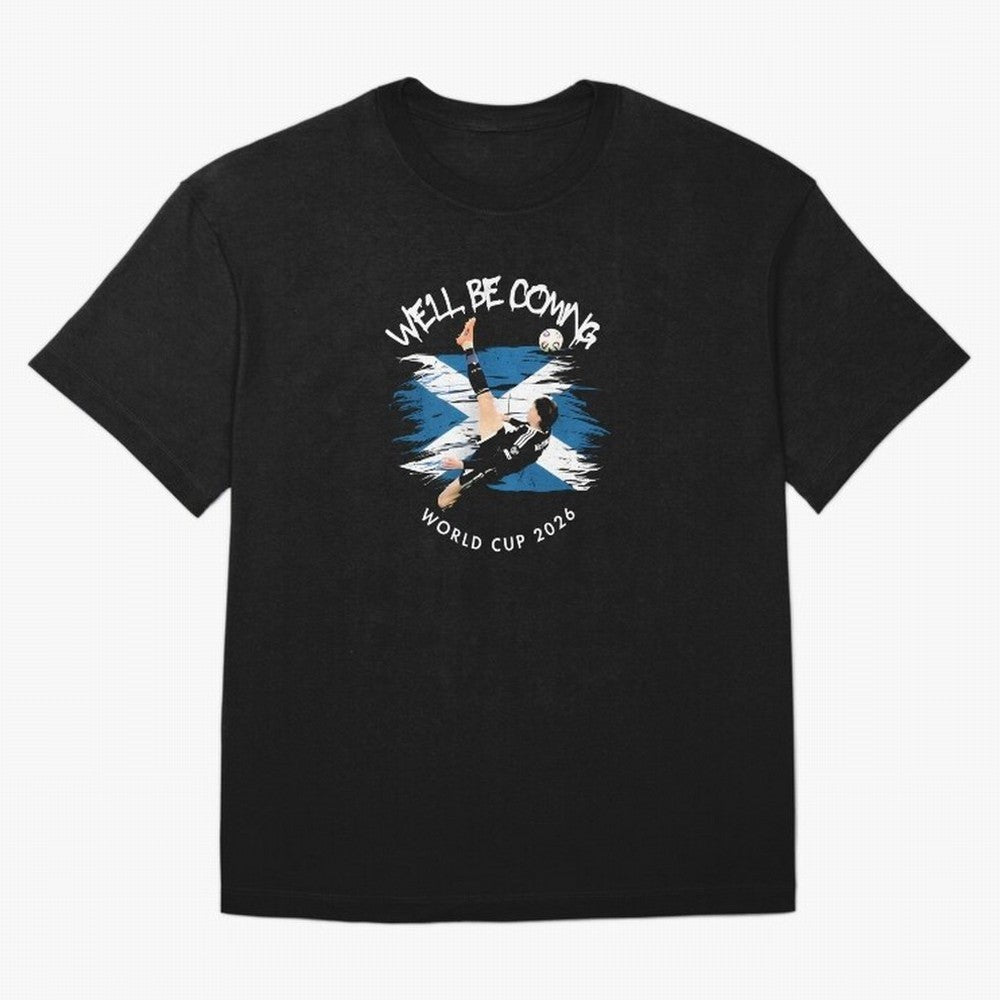We'll be coming 2026 - Scotland World Cup 2026 ¨C Tartan Army Returns T-Shirt_83870657 Classic T-Shirt Bring FIFA World Cup 2026 Highlighting Messi, CR7 and Mbappe, Argentina Energy, Stadium Chants, National Pride, Trophy Dreams and Unforgettable