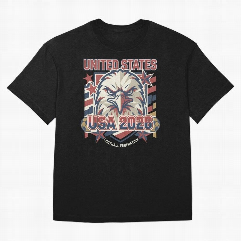 USA 2026 Retro Vintage World Cup Classic T-Shirt Stand Out with Spirit from Global Football Passion for FIFA World Cup 2026 USA Canada Mexico, Capturing Messi and Cristiano Ronaldo, England, Vintage Soccer Flavor, Modern Football Stars, National