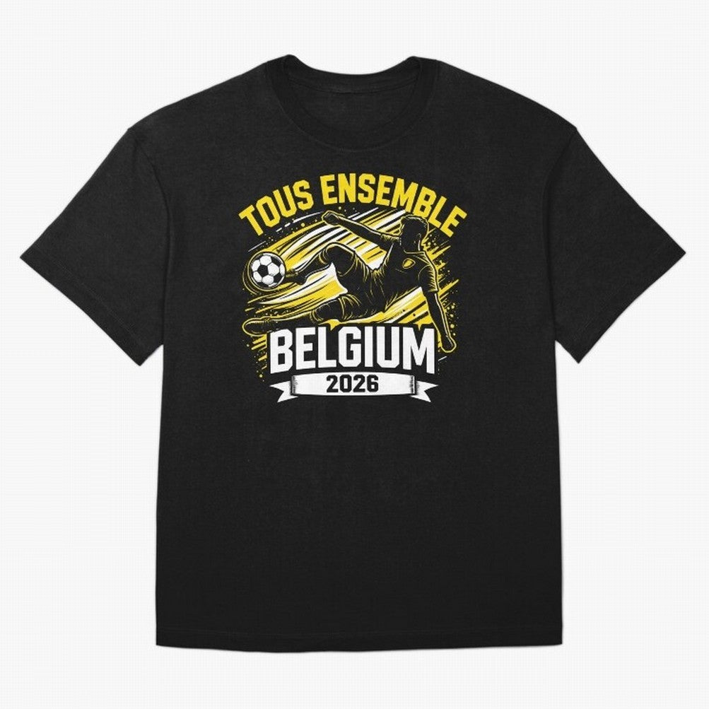 Belgium Fan Art World Cup 2026 Classic T-Shirt Represent Fans Who Live for FIFA World Cup 2026 Group Stage Spirit, Featuring France, Messi, Match Day Excitement, Supporter Culture, Golden Goals and Global Football Passion; Great for Supporters Who