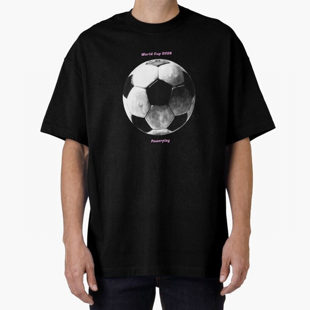 Powerplay World Cup 2026 Classic T-Shirt Make Memories around FIFA World Cup 2026 USA Canada Mexico Spirit, Celebrating England, Messi, Neymar and Mbappe, Football Passion, Legendary Performances, Festival Vibes and Supporter Community; Ideal for