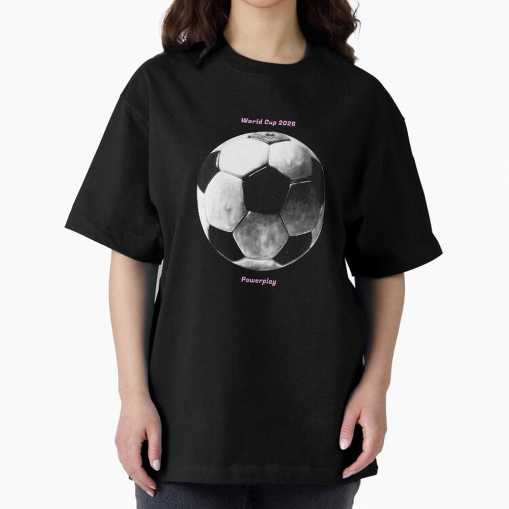 Powerplay World Cup 2026 Classic T-Shirt Make Memories around FIFA World Cup 2026 USA Canada Mexico Spirit, Celebrating England, Messi, Neymar and Mbappe, Football Passion, Legendary Performances, Festival Vibes and Supporter Community; Ideal for