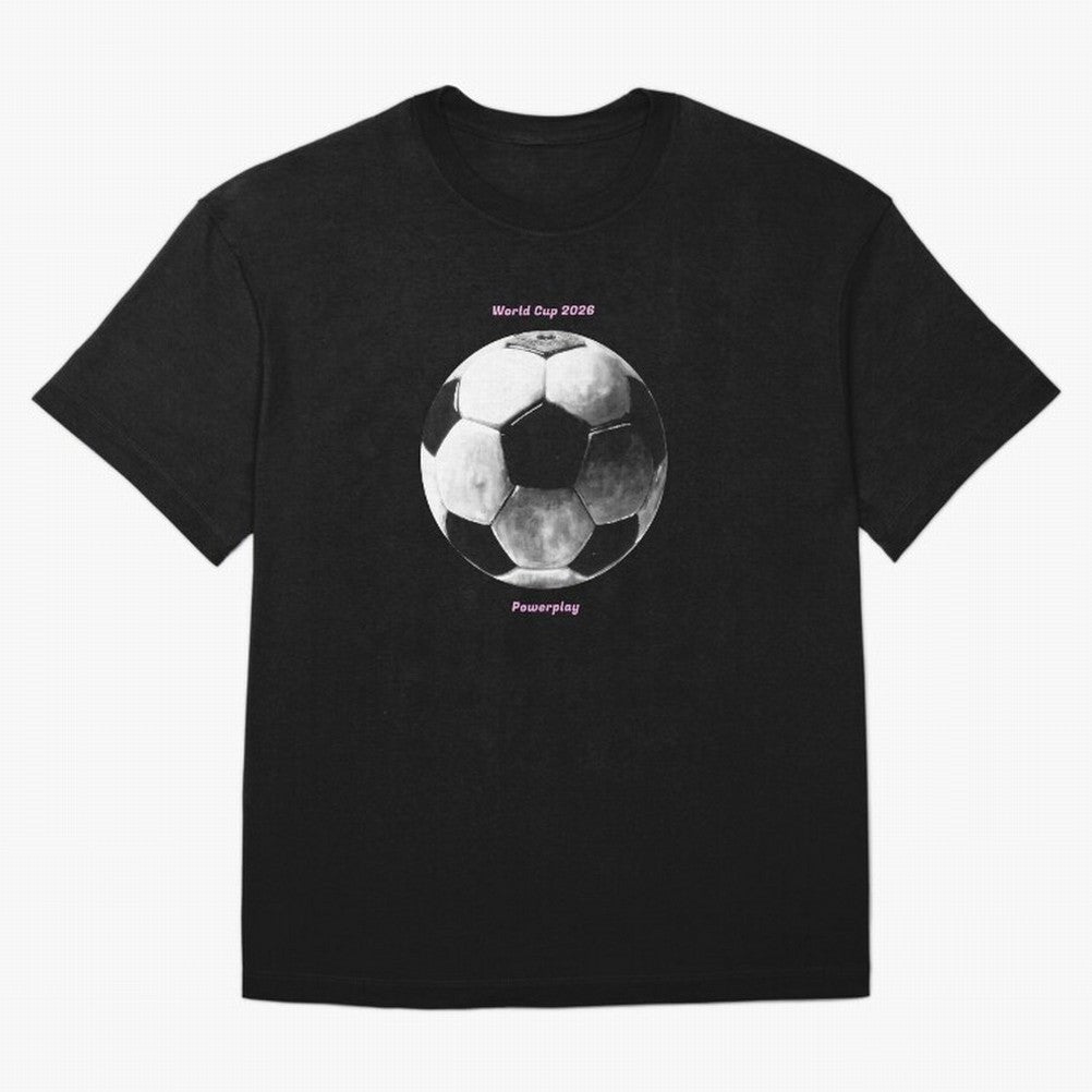 Powerplay World Cup 2026 Classic T-Shirt Make Memories around FIFA World Cup 2026 USA Canada Mexico Spirit, Celebrating England, Messi, Neymar and Mbappe, Football Passion, Legendary Performances, Festival Vibes and Supporter Community; Ideal for