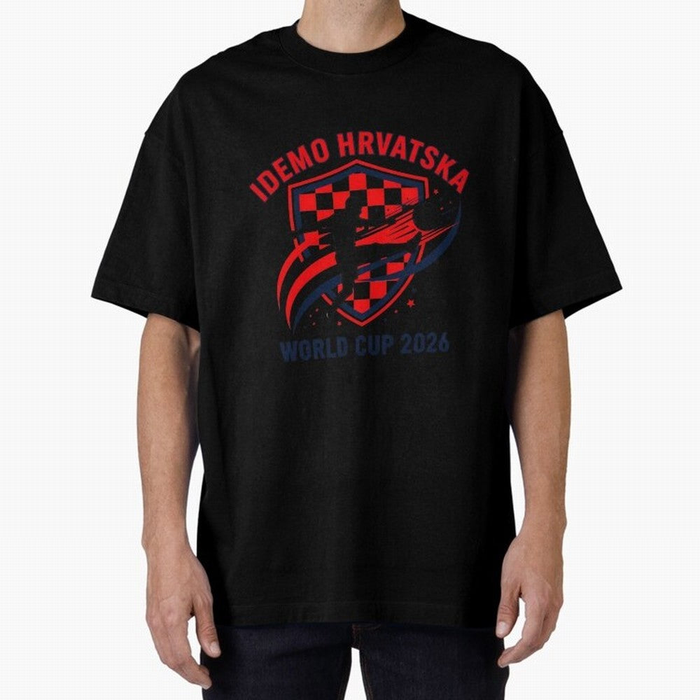 Croatia World Cup 2026 Fan Art Classic T-Shirt Join the Global Buzz around FIFA World Cup 2026 Spirit, with Germany, Messi, Match Day Excitement, Supporter Culture, Golden Goals and Global Football Passion; Made for Die Hard Supporters, Soccer