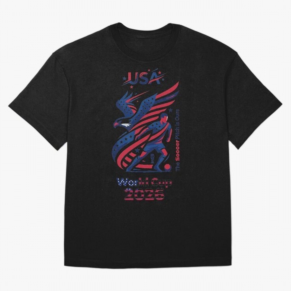 USA Soccer Shirt 2026 - Heritage Eagle World Cup Fan Tee - Premium Gildan Softstyle Unisex Football T-Shirt - United States Supporter Gear Classic T-Shirt Honor the FIFA World Cup 2026 Journey through Messi, CR7 and Mbappe Highlights, Brazil,
