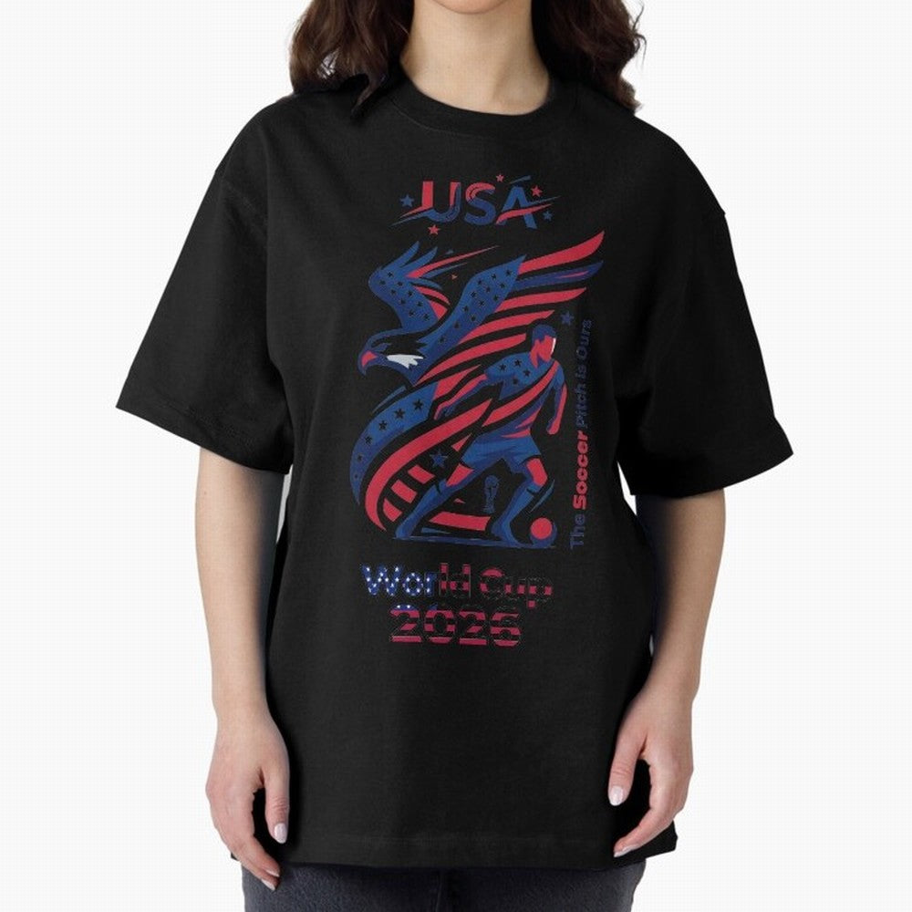 USA Soccer Shirt 2026 - Heritage Eagle World Cup Fan Tee - Premium Gildan Softstyle Unisex Football T-Shirt - United States Supporter Gear Classic T-Shirt Honor the FIFA World Cup 2026 Journey through Messi, CR7 and Mbappe Highlights, Brazil,