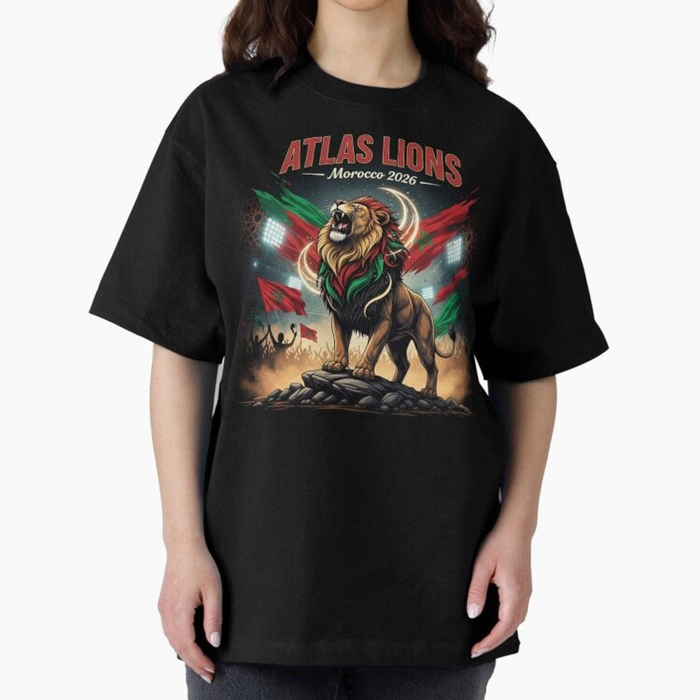 Atlas Lions - Morocco Football Team ready for the World Cup Classic T-Shirt Spotlight FIFA World Cup 2026 Group Stage for Fans of Mbappe and England, France and Netherlands, Bringing Classic Soccer Heritage, Championship Pressure, Fan Loyalty and