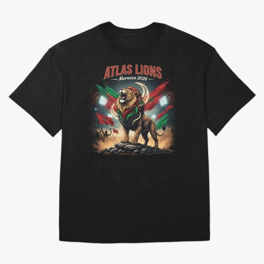 Atlas Lions - Morocco Football Team ready for the World Cup Classic T-Shirt Spotlight FIFA World Cup 2026 Group Stage for Fans of Mbappe and England, France and Netherlands, Bringing Classic Soccer Heritage, Championship Pressure, Fan Loyalty and